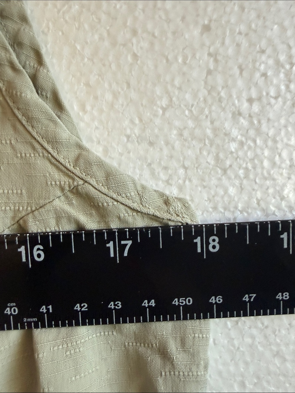 Paradise Coves 100% Silk Tank Blouse M 90s Minimalist Olive Coastal Luxury Top - Picture 5 of 8